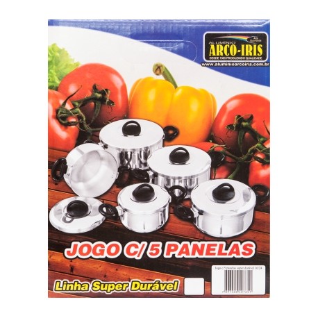 Jogo - Caçarolas - Super - 5 Pçs - Caixa